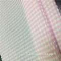 Tissu de teint teint en fil à motif en polyester 100% en polyester
